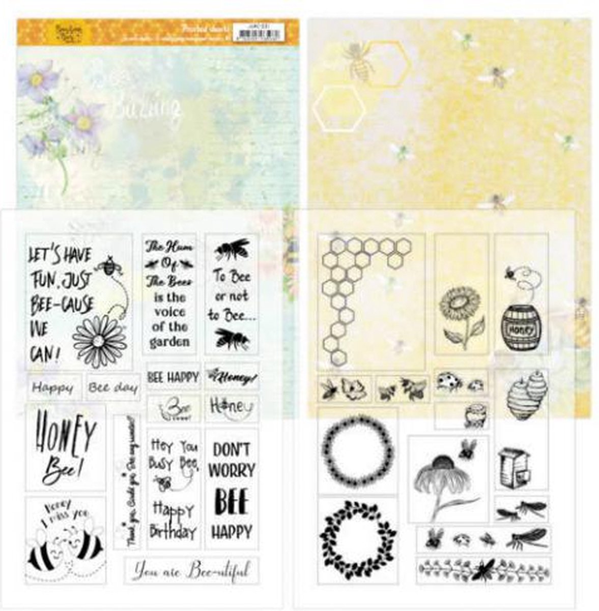 Mica Sheets - Jeanines Art - Buzzing Bees